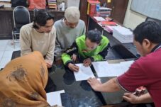 Polsek Sukun memediasi kesalahpahaman antara Jukir dan Driver Ojol yang sempat viral di media sosial (Istimewa)