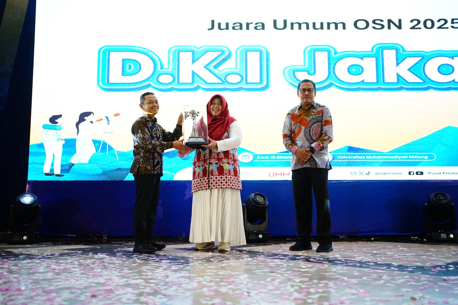DKI Jakarta Juara Umum Olimpiade Sains antar SMA/SMK Nasional Kemdikdasmen RI