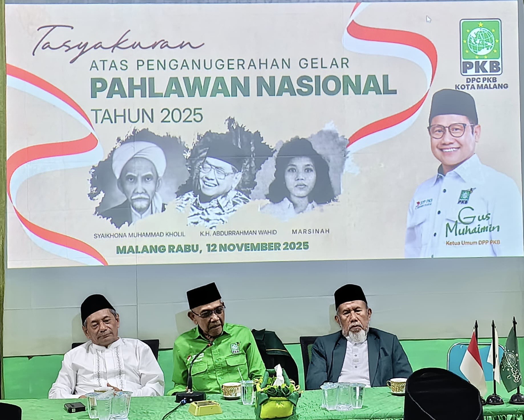 Penganugerahan Pahlawan Nasional 2025, PKB Kota Malang Ajak Teladani Nilai Perjuangan Gus Dur