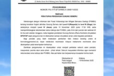 NBTS Tutup Pendakian Gunung Semeru