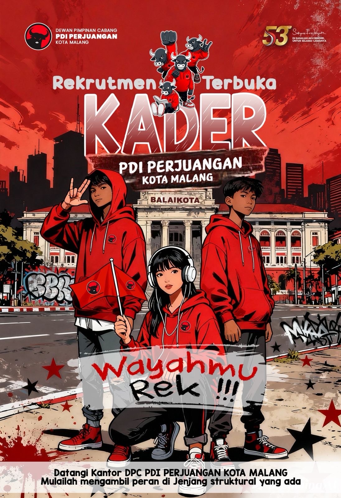 PDI Perjuangan Kota Malang Dorong Milenial dan Gen Z Aktif Bangun Masa Depan Bangsa