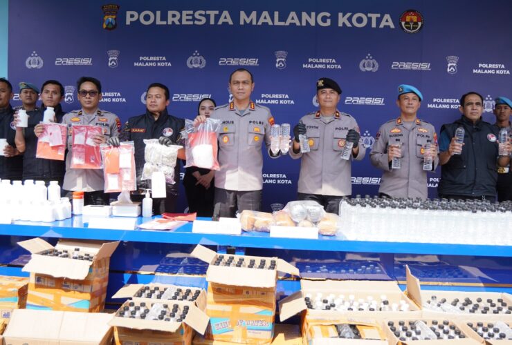 Polresta Malang Kota Ungkap 32 Kasus Narkoba, Sita 1,4 Kg Sabu dan 8,9 Kg Ganja