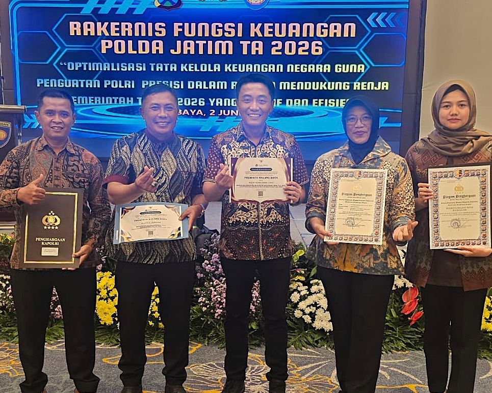 Kelola Anggaran Secara Akuntabel, Polresta Malang Kota Sabet Empat Penghargaan